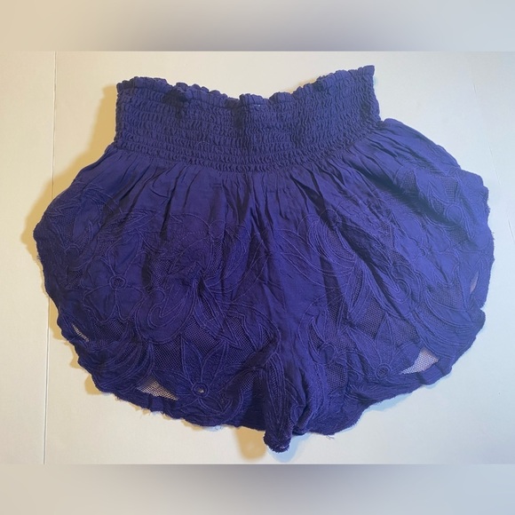 Free People Lace Purple Shorts  Size XS B4 - Picture 1 of 3